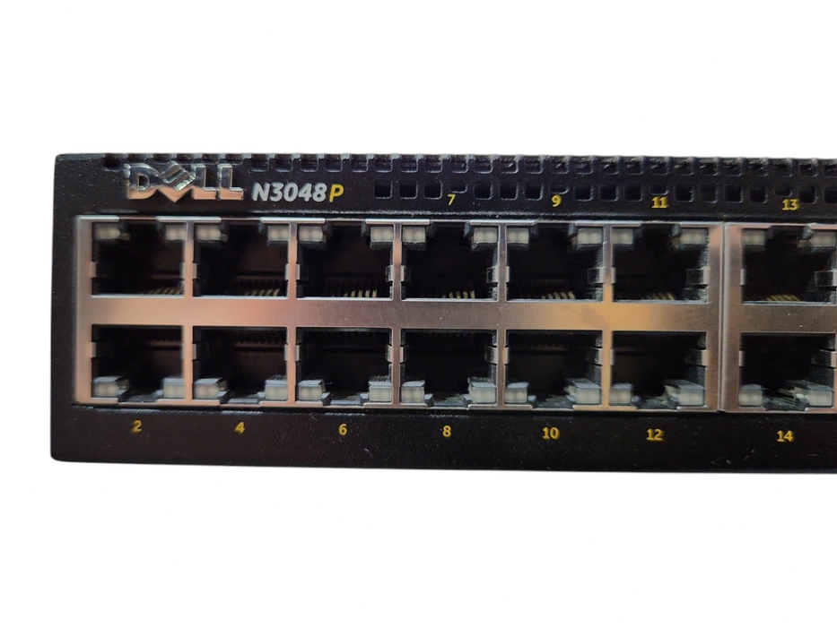 Dell N3048P, 48-Port Gigabit PoE+, 2x 10G SFP+ Managed Switch, 1x 1100W PSU