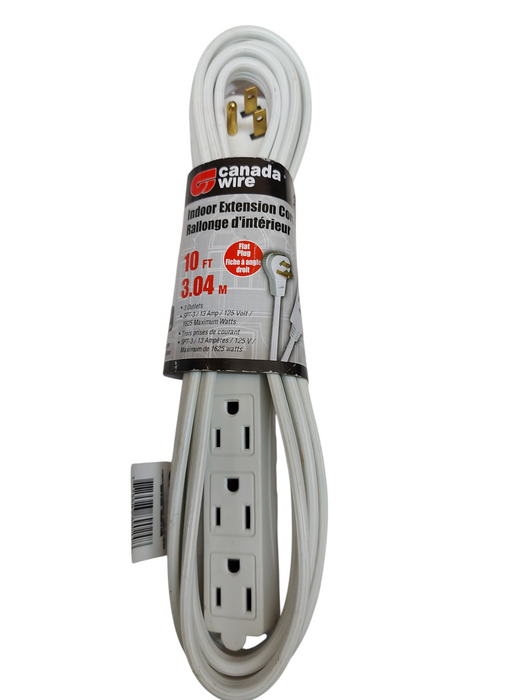 Lot 7x Indoor/Outdoor White Extension Cords – Mixed Types Read Description