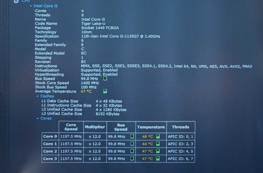 Dell Latitude 3520 Core i5-1135G7@2.4GHz 16GB RAM 256GB SSD READ!  Lap200