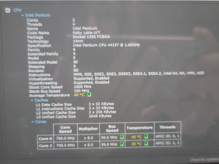 Microsoft Surface Go Pentium 4415Y 8GB RAM 128 GB SSD READ  β BudLap