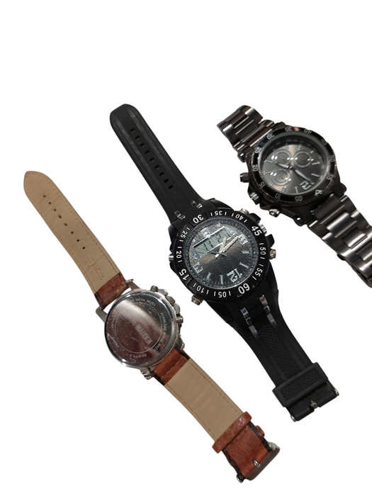 Mens Used Watch Bundle Steve Madden PC21J7, IF184 ( No Batteries,377 )  =