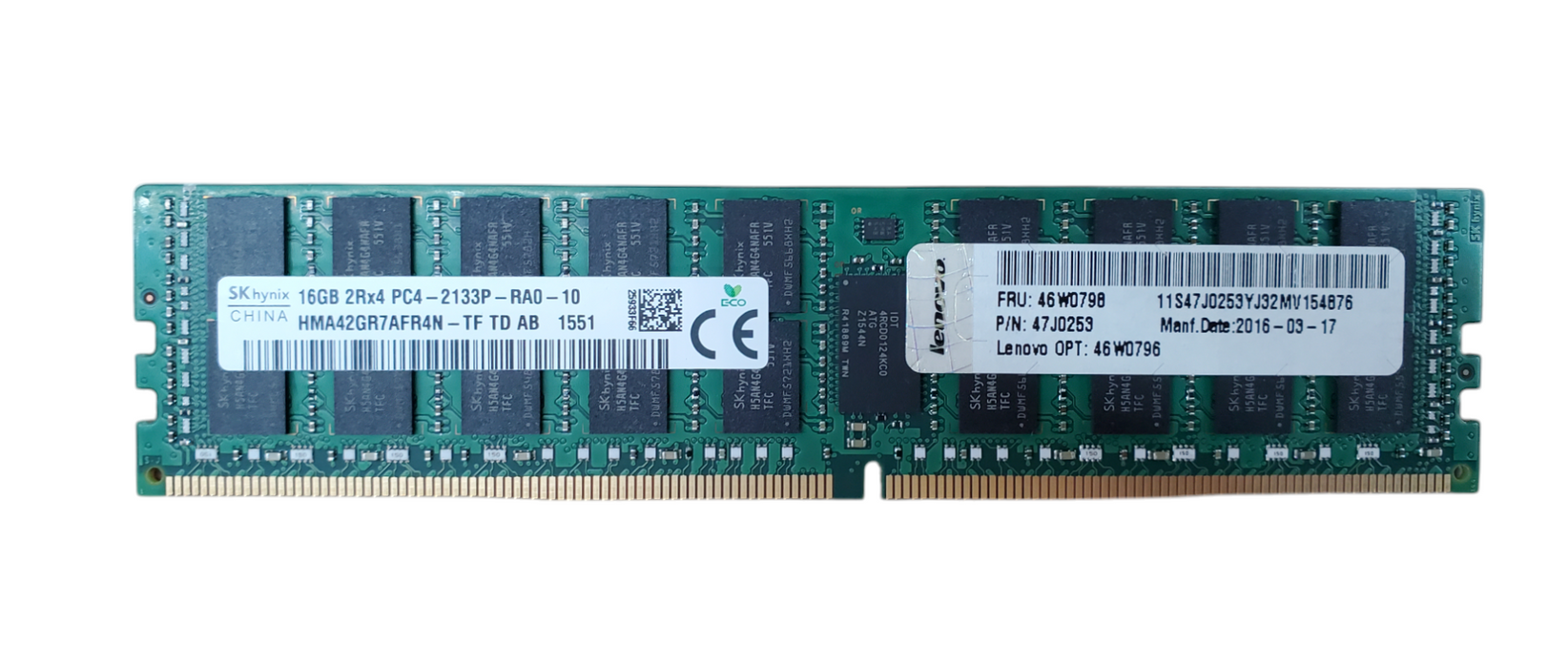 SK Hynix 16GB 2Rx4 PC4-2133P-RA0 DDR4 Server RAM Q