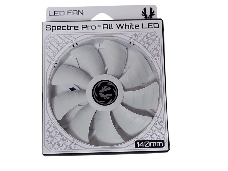 New spectre Pro all white LED 140mm BFF-WPRO-14025R-RP LED fan  Q_