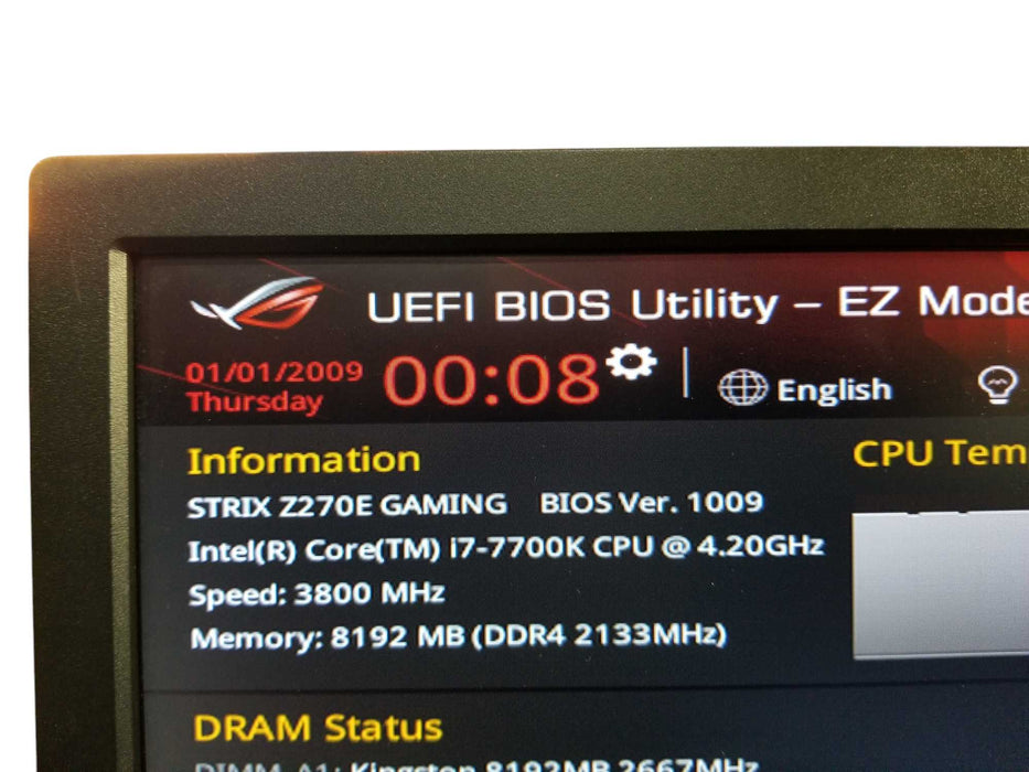 Combo ASUS ROG STRIX Z270E Gaming + Intel Core i7-7700K @4.20GHz / NO RAM