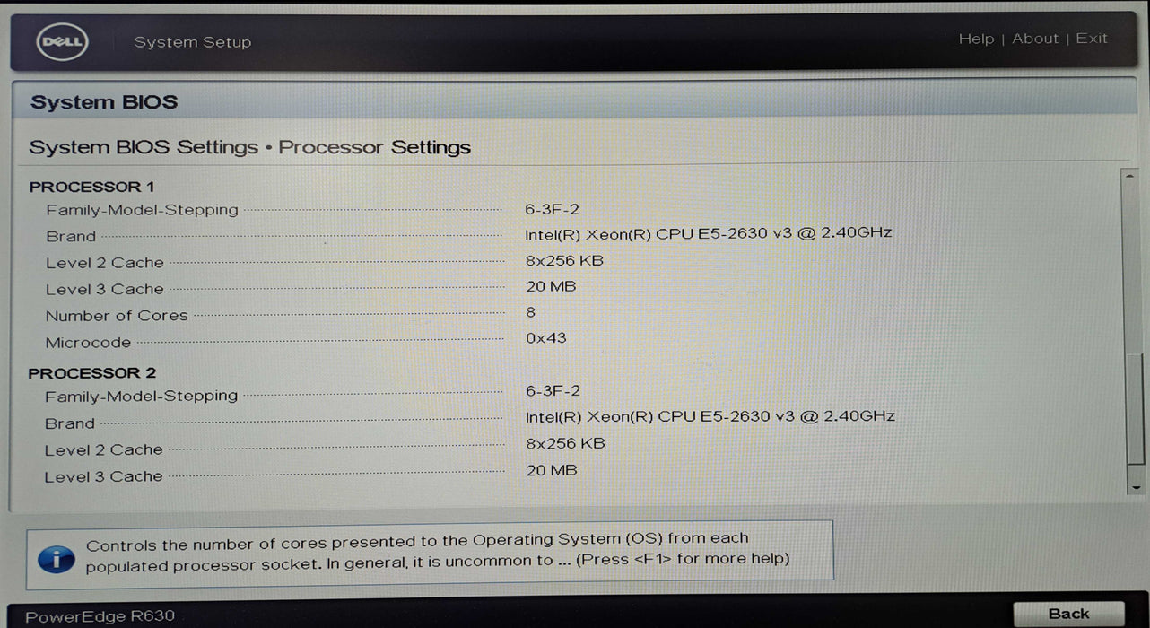 Dell PowerEdge R630 8x 2.5" | 2x Xeon E5-2630 v3, 16GB DDR4, No HDD/RAID )