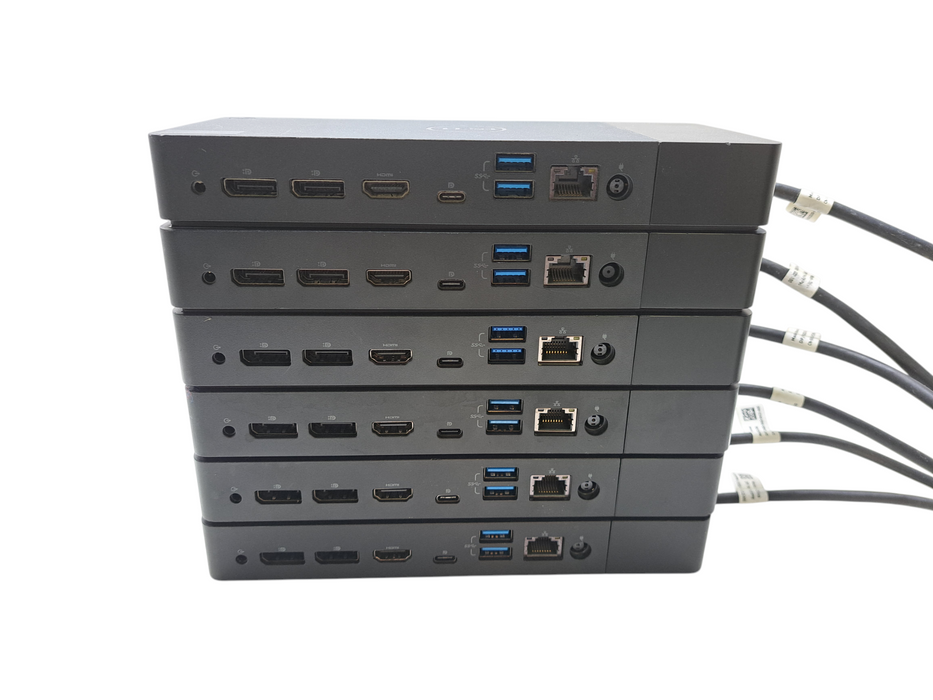 Lot of 6x Dell WD19 K20A USB-C Docking Station HDMI Dual DisplayPort LAN )