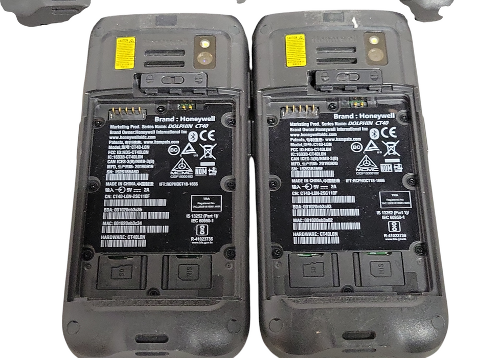 Lot of 5x HONEYWELL Dolphin CT40 Mobile Handheld Computer CT40-L0N, READ _