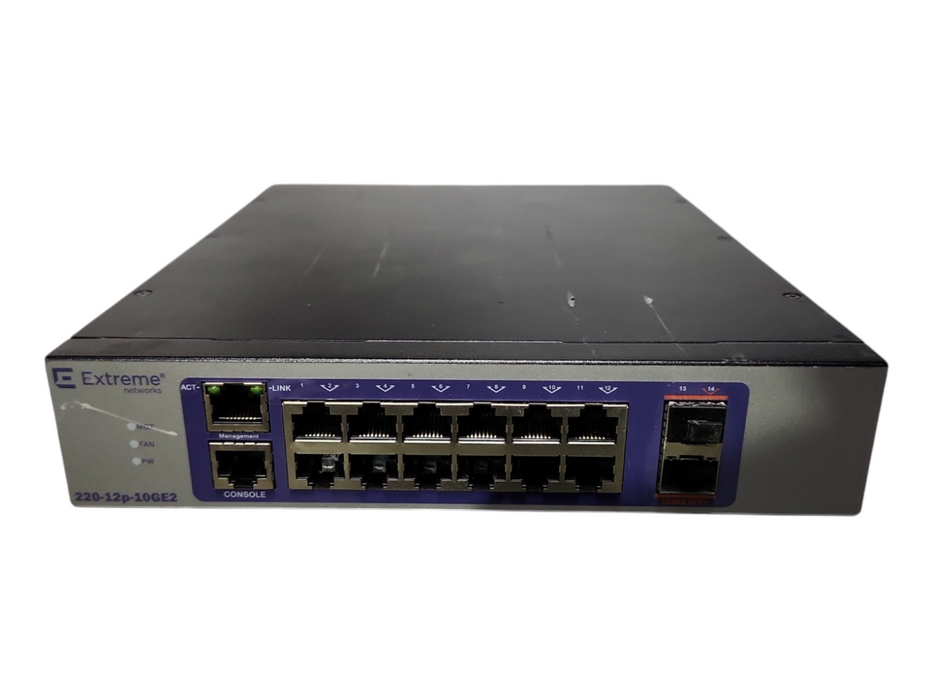 Extreme Networks ExtremeSwitching 220 12-port Switch, 220-12p-10GE2