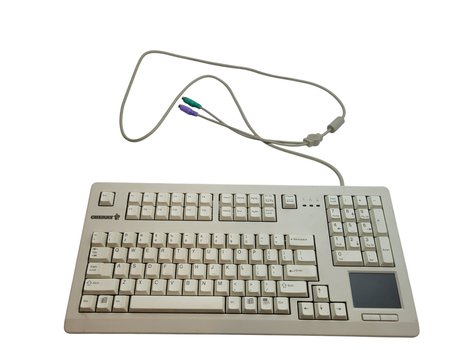 Cherry Compact MX 11900 Mechnical PS/2 Keyboard with Touchpad "WHITE" %