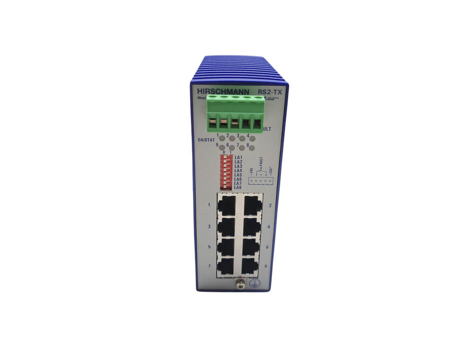 HIRSCHMANN RS2-TX 24VDC 0.3A INDUSTRIAL ETHERNET RAIL SWITCH )