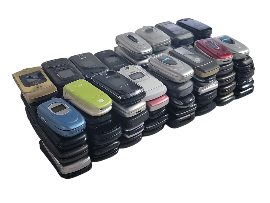 Lot of 80x Flip Phones [Untested] (