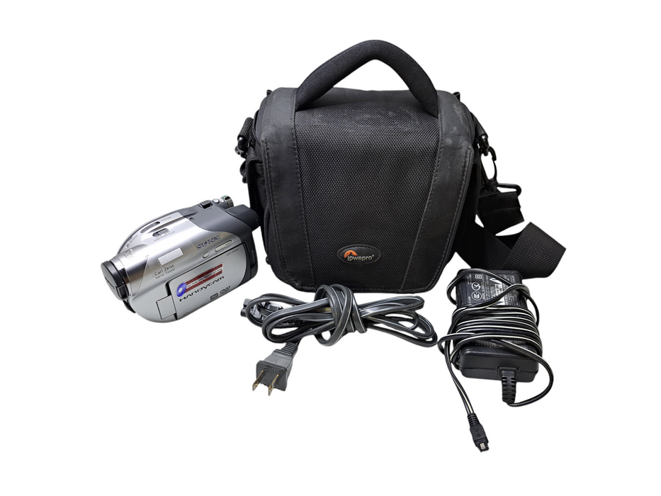 Sony DCR-DVD105 Handycam Camcorder 20x Optical Zoom w/ Power Adapter & Bag