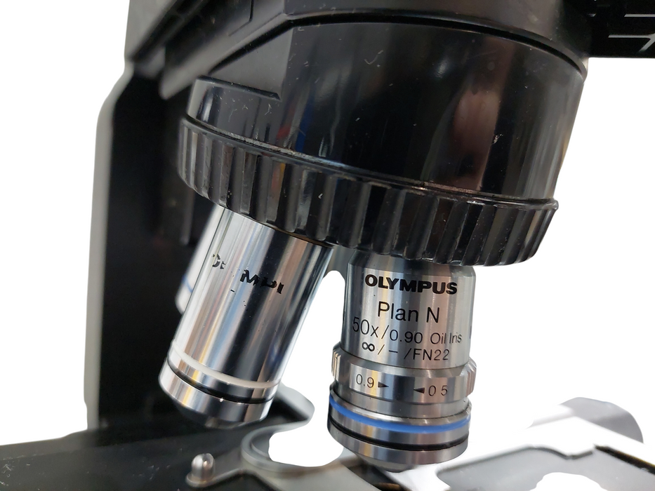 Olympus BX45 Microscope Model: BX45TF With 5 Objective Lens  =