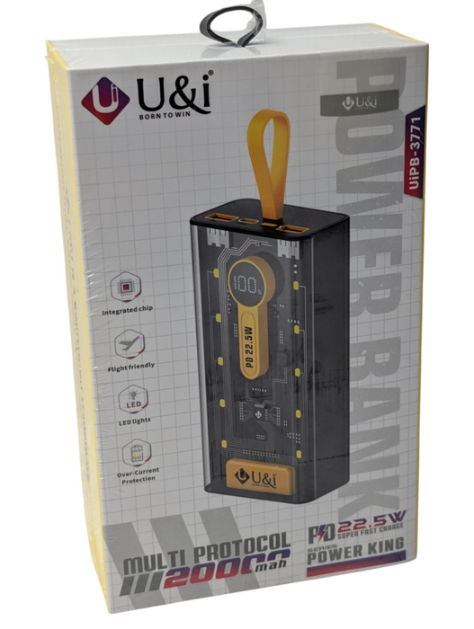 New U&i UiPB 3371 20000mah 22.5W PD Power Bank   Q-