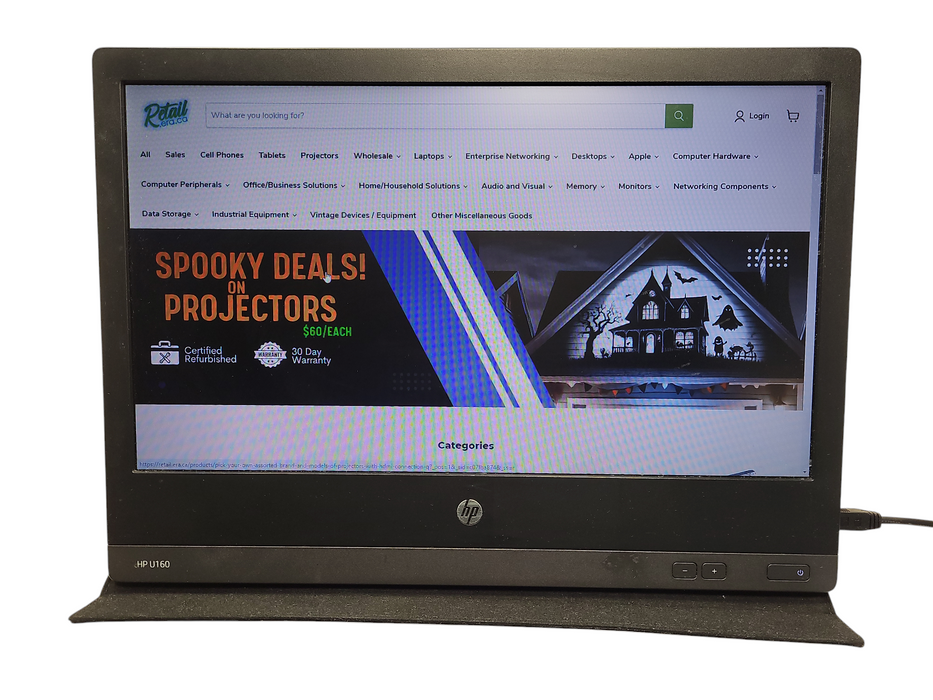 HP U160 15.6" Portable LED Monitor 1366x768  $