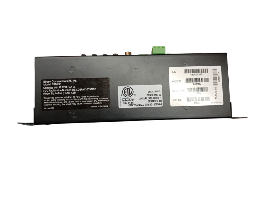 Bogen Communications TAMB2 Telephone Paging Access Module Unit Only