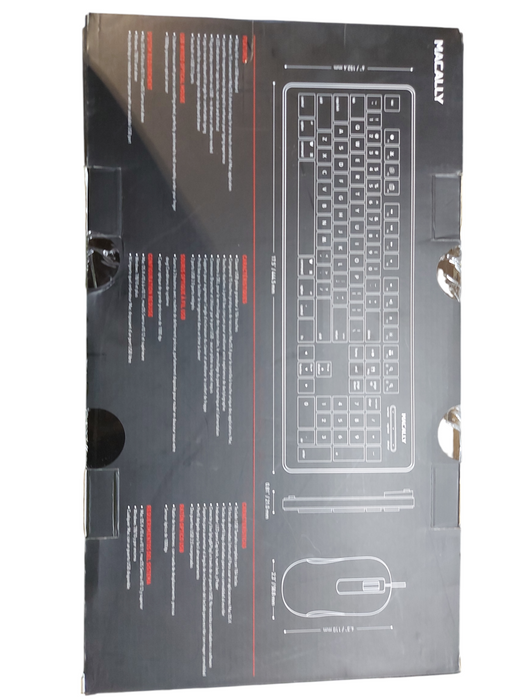 Macally MKEYXU2COMO Full Size USB Wired Mac Keyboard and Mouse Combo