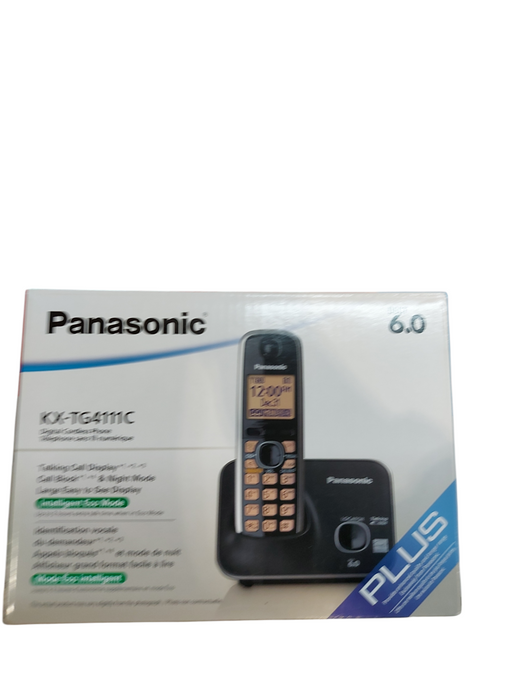 Panasonic Cordless Phone Dect 6.0 KX-TG4111C Handset & Base