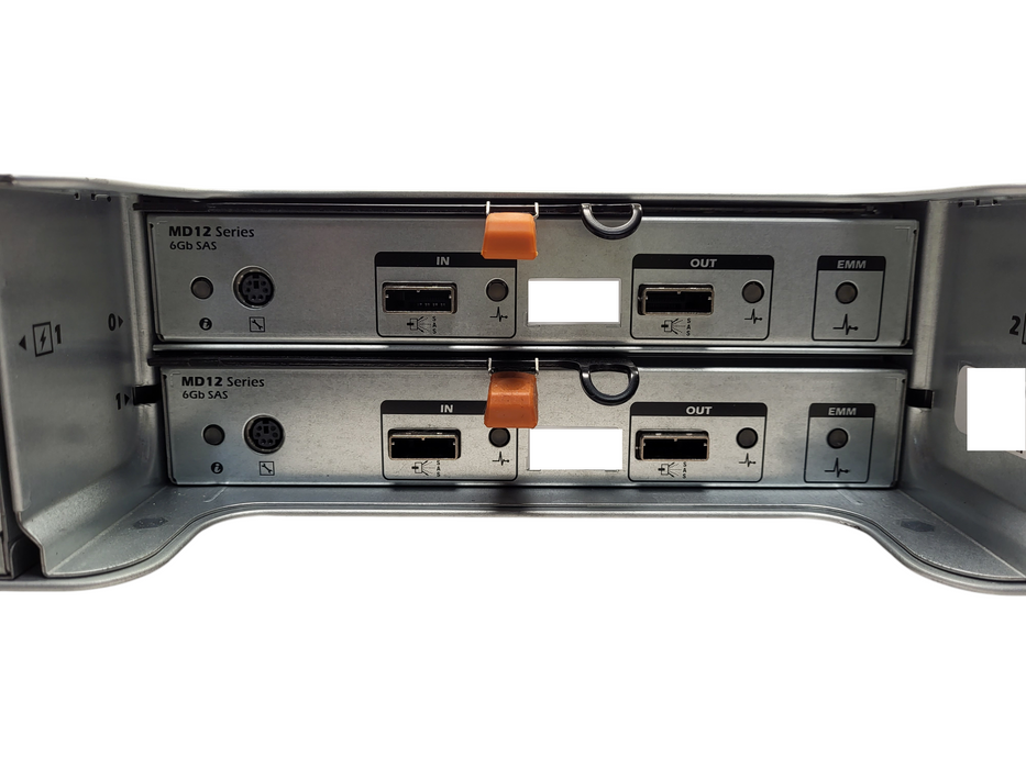Dell PowerVault MD1200 E03J Storage W/ 2x 600W PSU + 2x MD12 Module  $