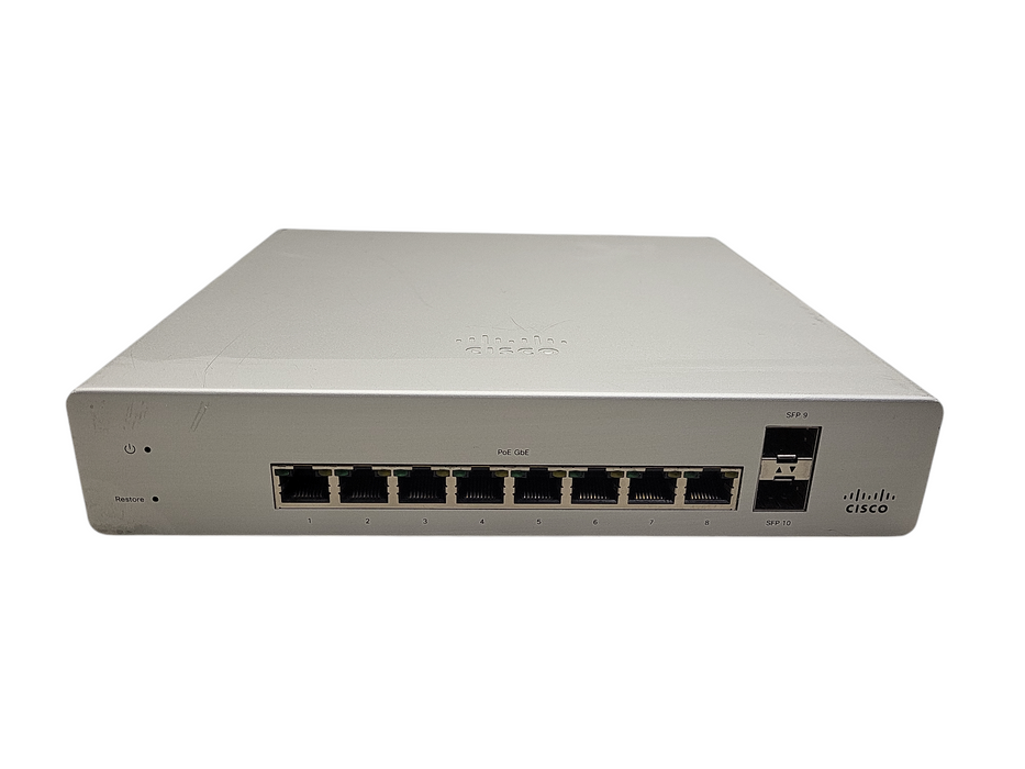 Cisco Meraki MS220-8P, 8-Port Gigabit PoE Network Switch, UNCLAIMED !