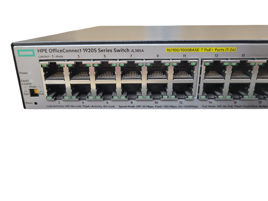 HPE OfficeConnect Switch 1920S 24G 2SFP PoE+ (370W) JL385A !