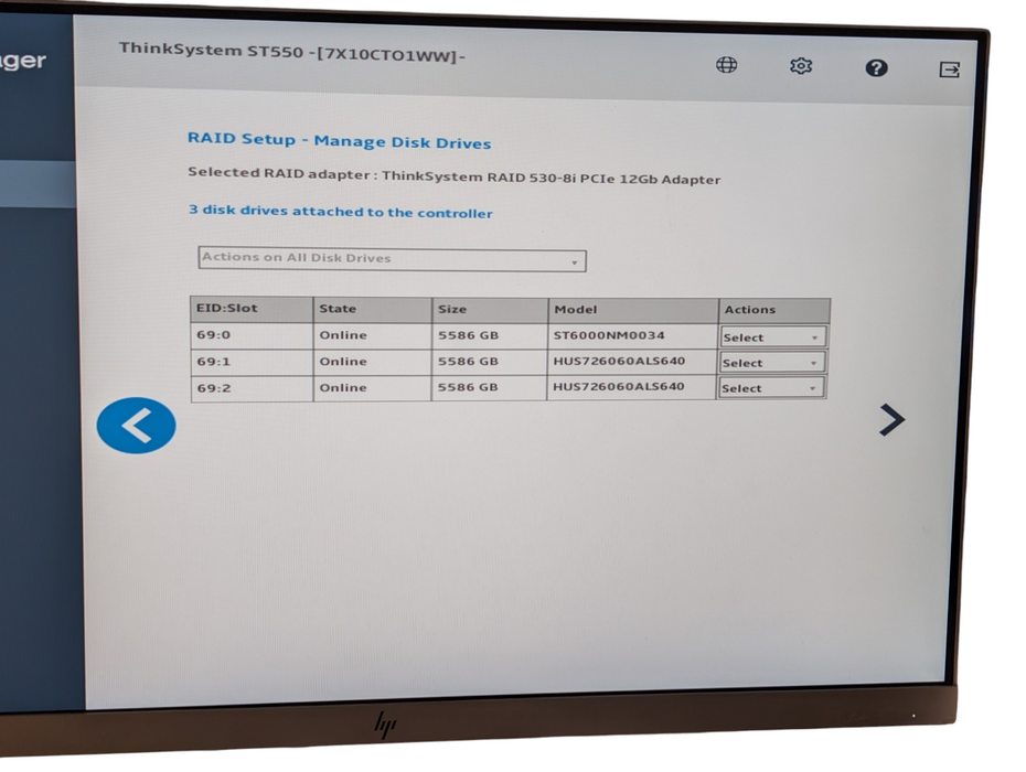 Lenovo ThinkSystem ST550 2x Intel Xeon Bronze 3106 32GB RAM 3x 6TB HDDs  -