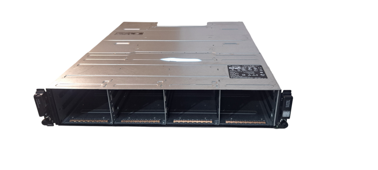 Dell Compellent SC200 Expansion Enclosure| 2x EMM, 2x PSU| No Caddies