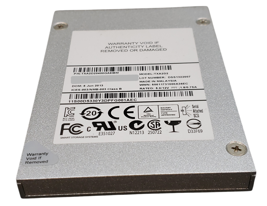 400GB SAS 2.5" 6Gb/s SanDisk Optimus Ascend SSD - TXA2D2 Q+