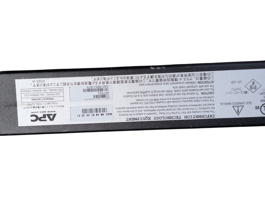 APC AP7931 Networked Rack PDU Switch Metered 120V -