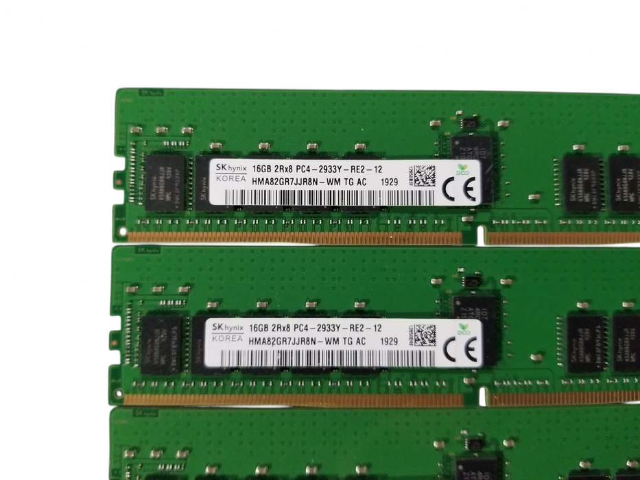 SK Hynix 64GB Bundle (4x16GB) 2Rx4 PC4-2933Y- RE2-12 DDR4 Server RAM