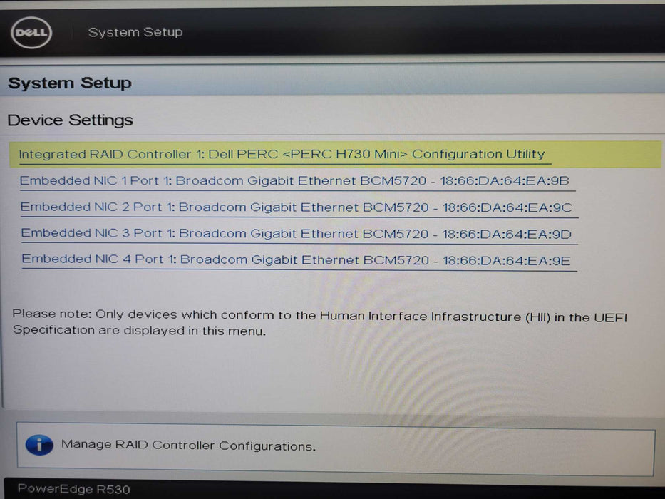 Dell PE R530, 1x Xeon E5-2620v4 2.10GHz, 16GB, H730 Mini 4x 2TB SAS, 2x PSU _