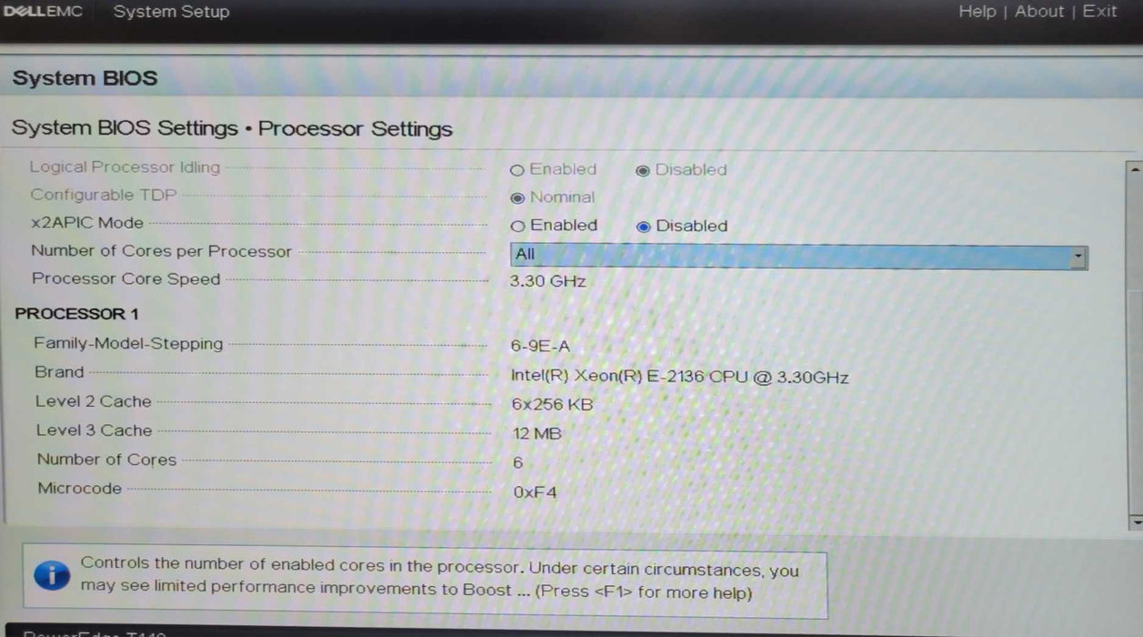 Dell PE T140 Xeon E-2136 3.3GHz 16GB RAM H330 2x 4TB SAS HDDs _