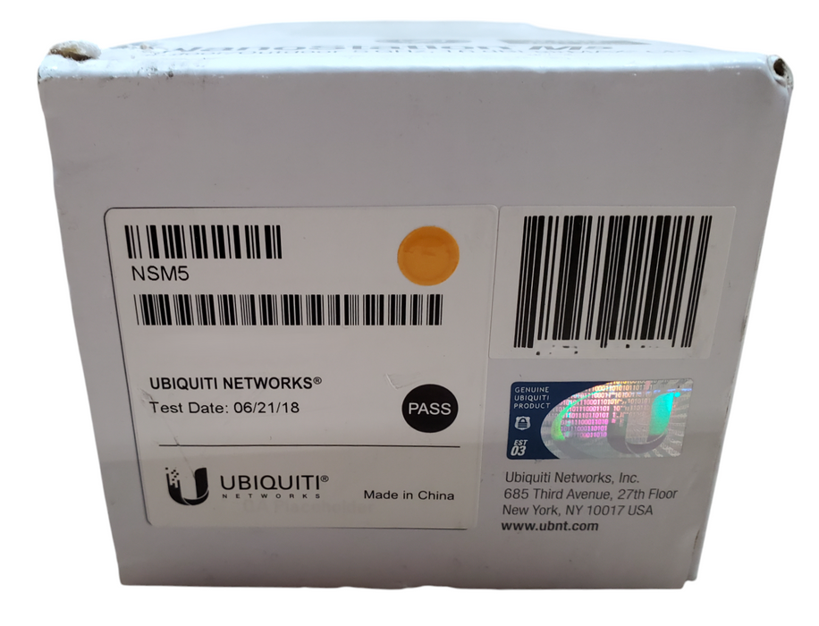 Ubiquiti NanoStation M5 Indoor/Outdoor 5GHz, 16dBI airMAX CPE | New Open Box