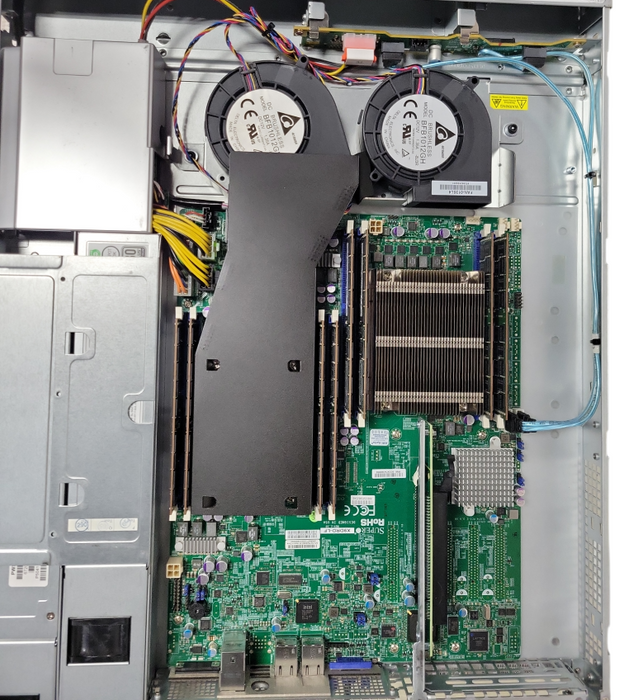 SuperMicro X9DRD-iF/LF, 2x Xeon E5-2690v2 3.00GHz 128GB RAM, 2x PSU, 3.5" Q_