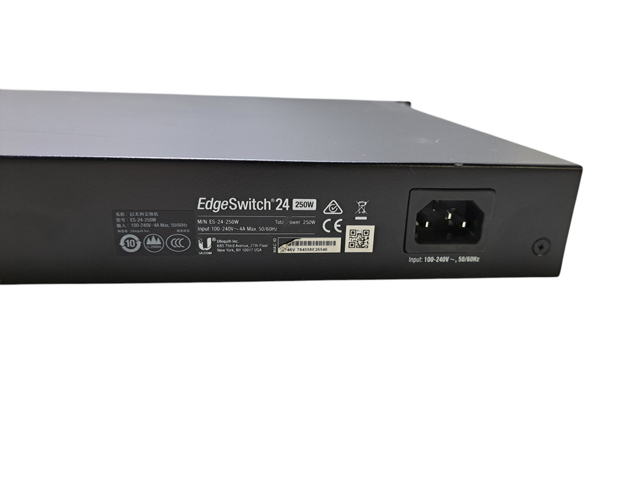 Ubiquiti EdgeSwitch ES-24-250W | 24-Port Gigabit PoE Network Switch