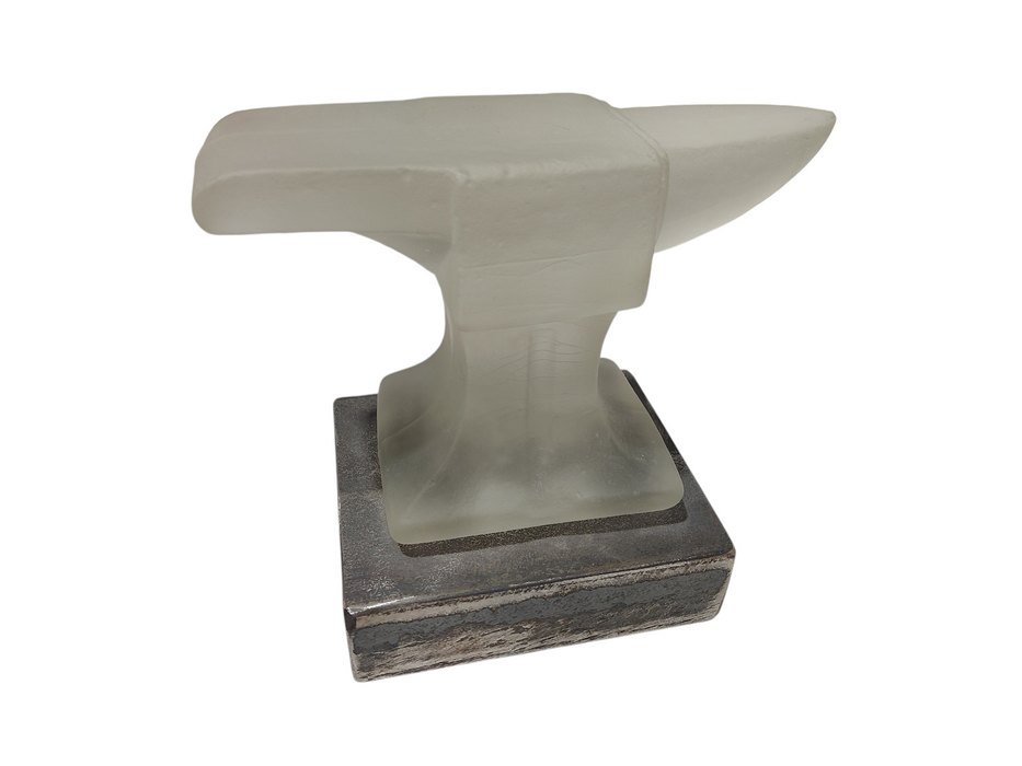 Glass Anvil Art Piece  =