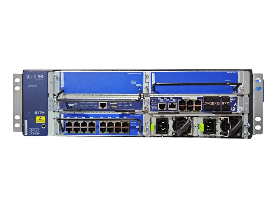 Juniper SRX1400 Managed Ethernet Chassis w/ SRX1K-RE-12-10, SRX3K-16GE-TX