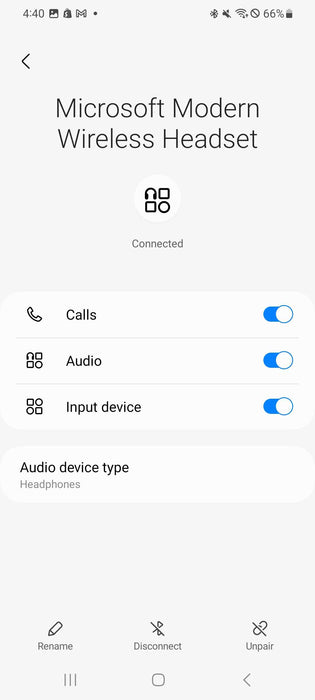 microsoft modern wireless bluetooth headset _
