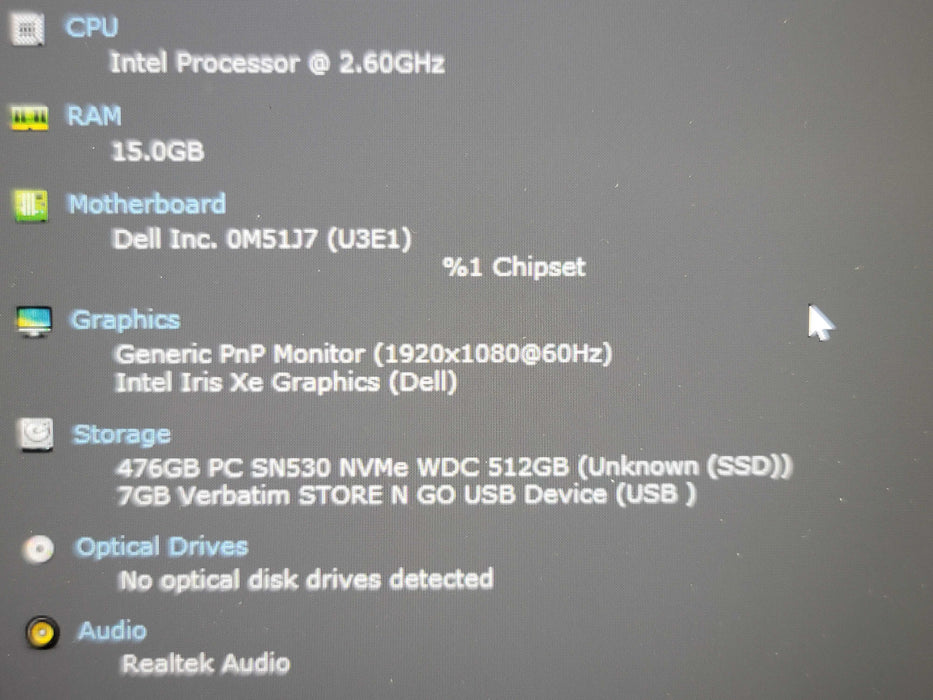 Dell Latitude 5420 i5-1145G7 16GB RAM 512GB NVMe  β