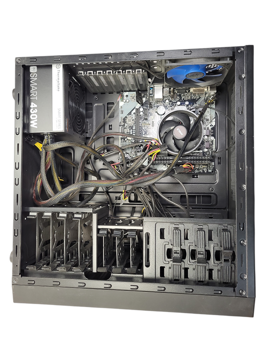 Custom PC AMD ASROCK B450M-HDV Motherboard RYZEN 3 2200G 16GB DDR4 450W PSU Q$