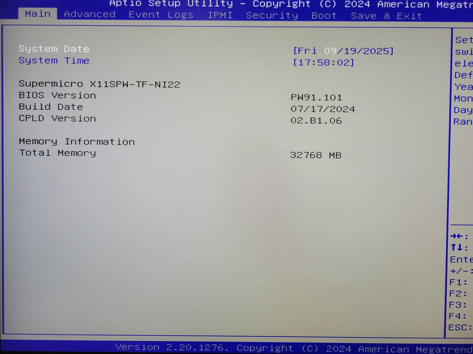 Nutanix/Supermicro 1U, Xeon Silver 4116 2.10GHz, 32GB DDR4, 2x PSU, READ _