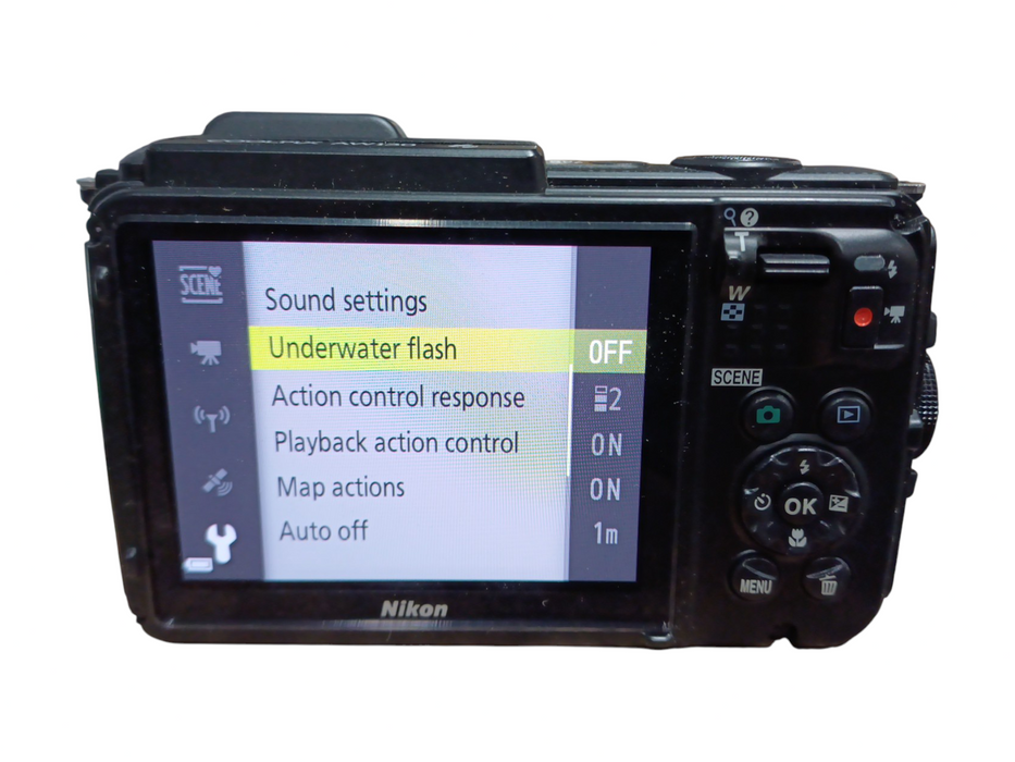 Nikon Coolpix AW130 Waterproof Digital Camera w/ Battery