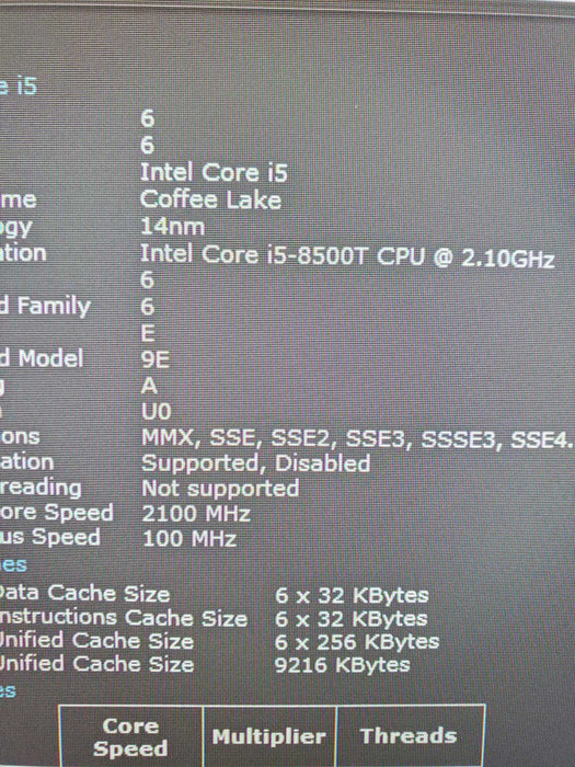 Dell Optiplex 3060 Micro | i5-8500T | 256GB NVMe | 1TB HDD | 16GB RAM