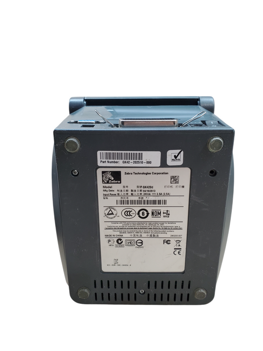 Zebra GK420d Thermal Label Printer TESTED | GK42-202510-000 Q