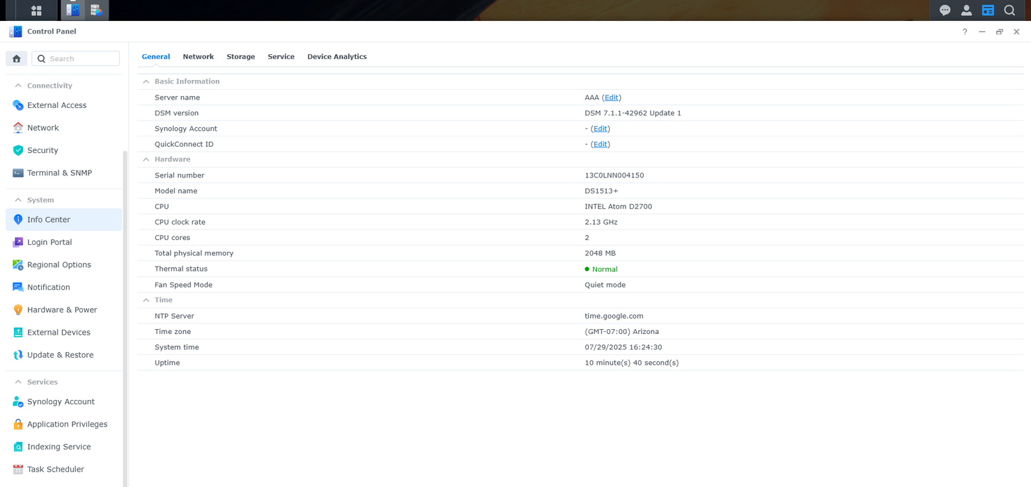 Synology DS1513+ DiskStation 5-Bay NAS Server w/ 5x 4TB HDD $