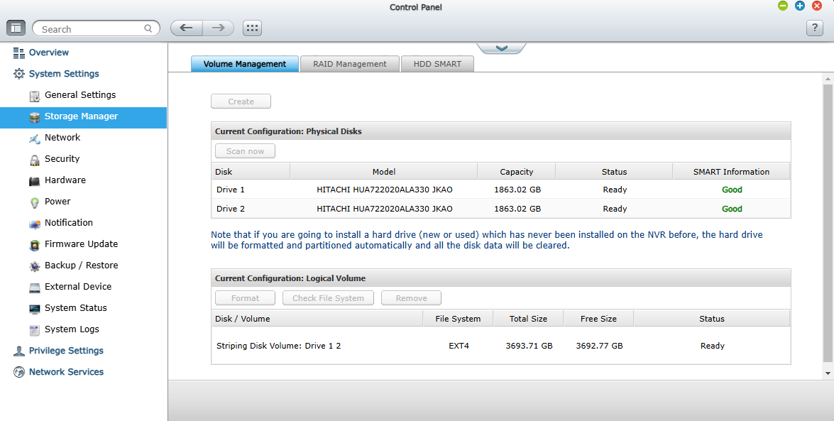 QNAP VS-2004 Pro VioStor 2-Bays Network Video Recorder w/ 2x 2TB HDDs