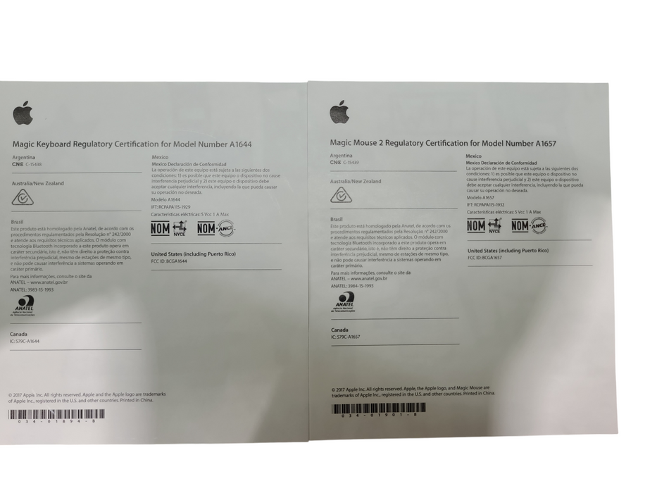Apple Bluetooth Keyboard & Magic Mouse 2  Q