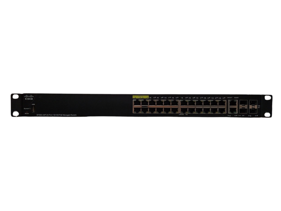 Cisco SF350-24P 24-Port 10/100 PoE Managed Ethernet Switch