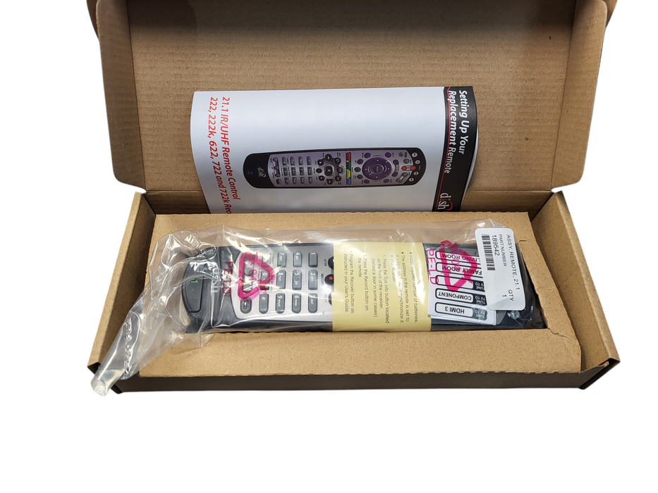 Open box Dish Network, replacement remote kit, 21.1, 184142 Q$