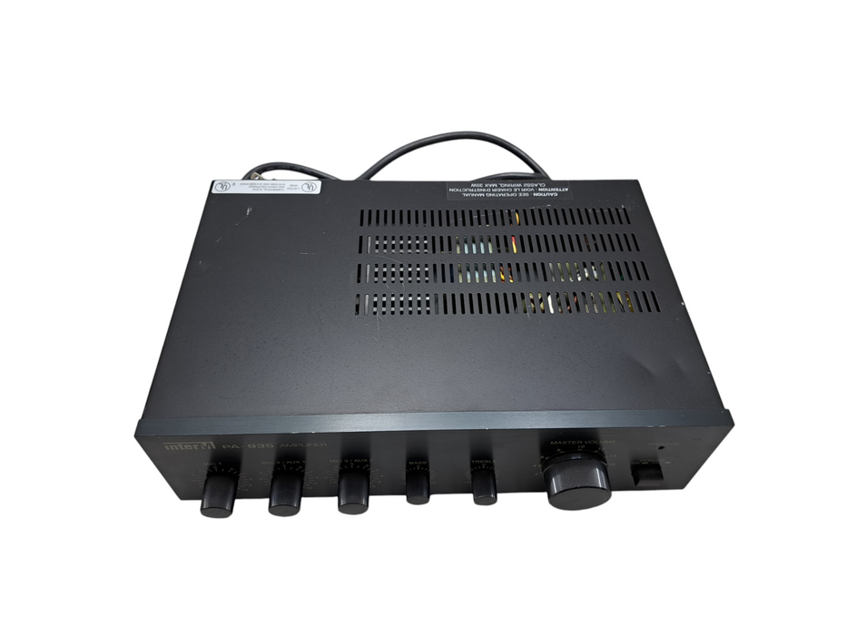 Inter M PA-935 Amplifier 35W Compact Mixer/Amp *READ* )